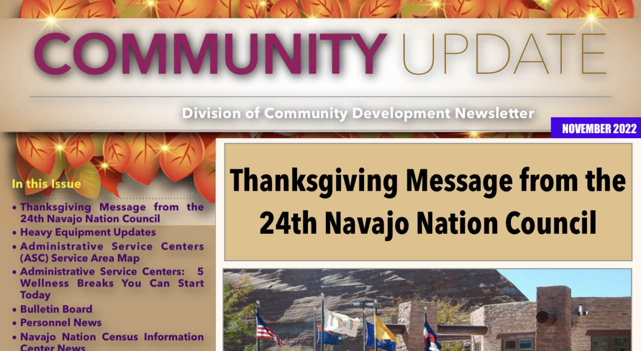 November 2022 DCD Newsletter Available | Navajo Nation Division Of ...