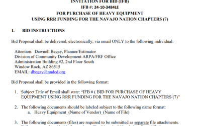 NAVAJO NATION FRF OFFICE Invitation for Bid (IFB)