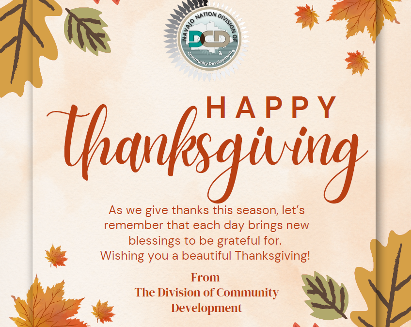 Happy Thanksgiving from the Division of Community Development